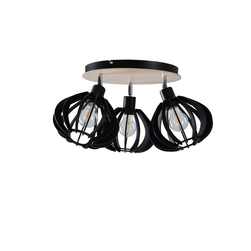 Parma Flush Mount, Black