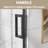 56"-60"W X 74"H Single Sliding Semi-Frameless Shower Door-123244145