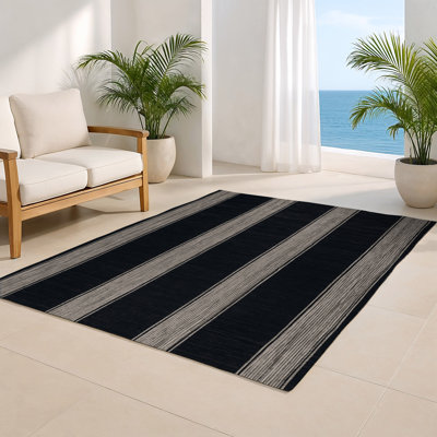 Tapis intérieur / extérieur gris HorizontalStripes