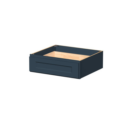 Tiroir de meuble-lavabo DL 24 po x H 7,5 po x P 21 po de style Shaker de DL Cabinetry (prêt à assembler) - gris Cyber