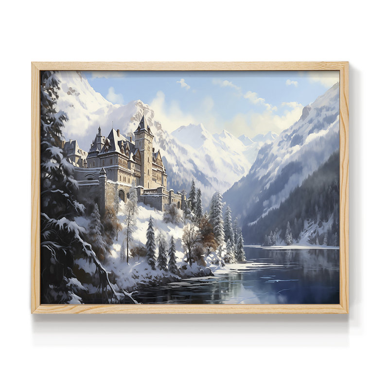 Paysage, série CII, reproduction encadrée, H 8 po x l 10 po, Naturel