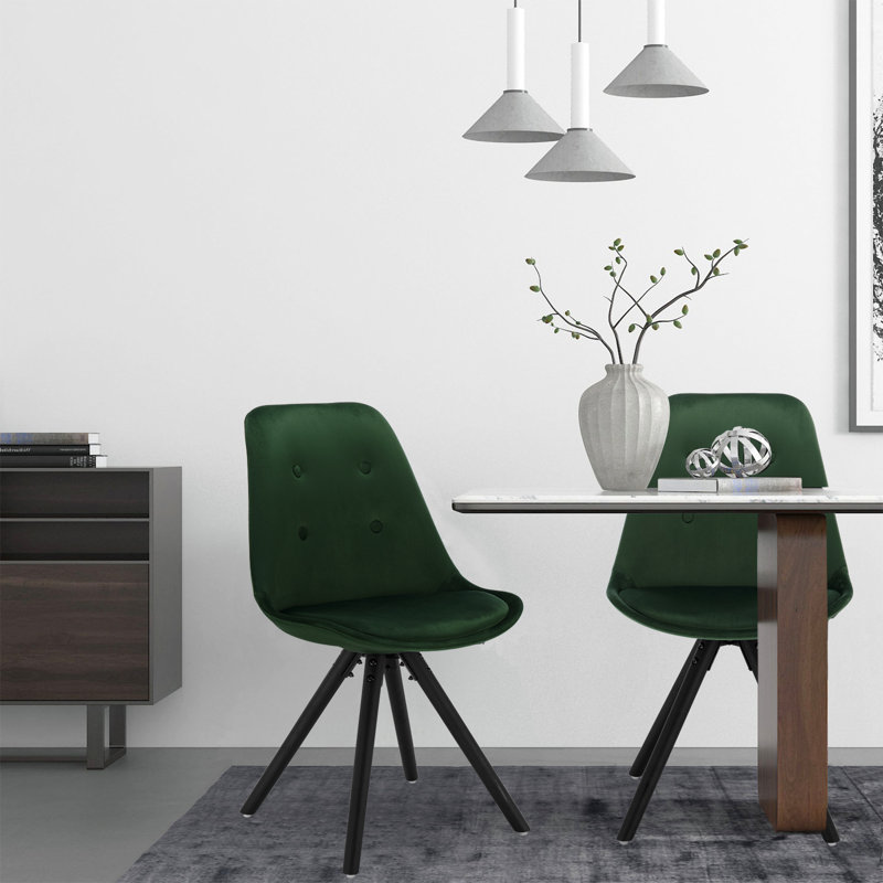 Bibb Upholstered Dining Chair, Black, Black