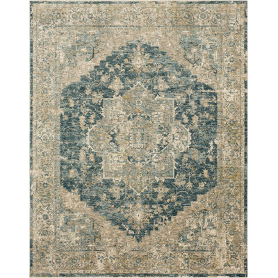 Tapis bleu / vert Ezine Southwestern