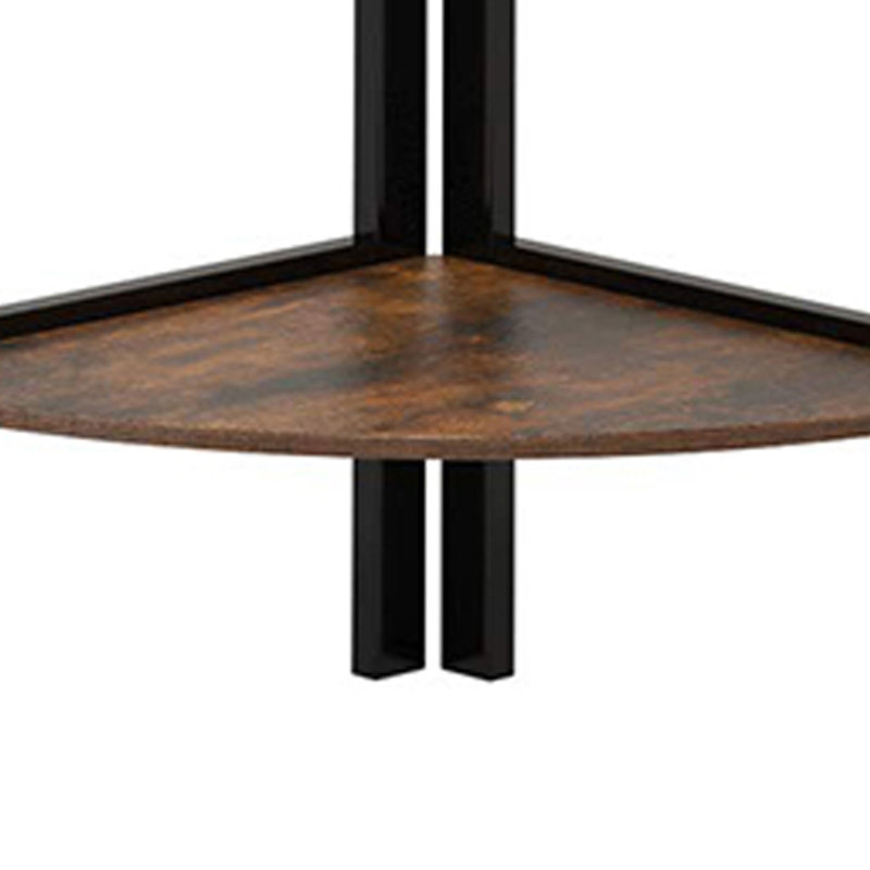 160.5cm H x 70cm W Iron Corner Bookcase