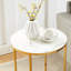 Table de bout tambour en verre ingwar