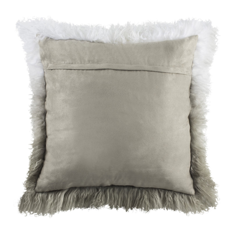 Suri Sheep Skin Faux Fur Throw Pillow