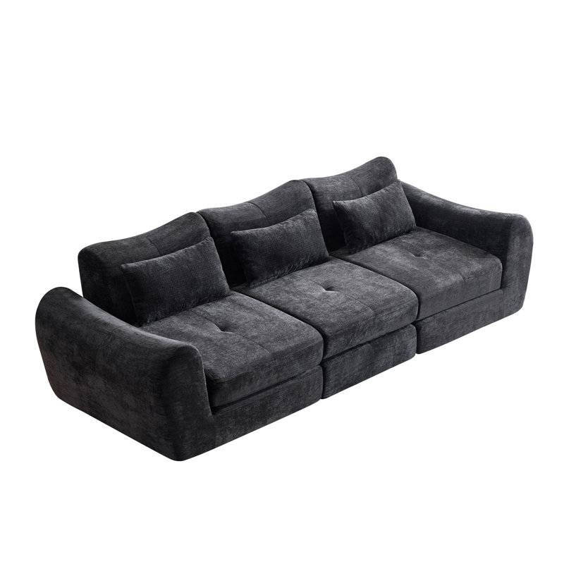 Canapé modulaire Cloud, canapé-lit pliant convertible, canapé modulaire rembourré - parfait pour le salon, la chambre à coucher et l'espace de divertissement