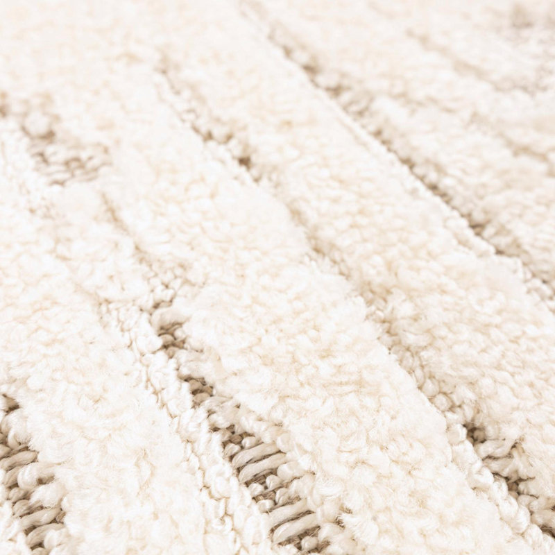 Modern Abstract High Low Area Rug, Rectangle 7'8" x 10'