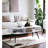 Halima White & Black Finish Coffee Table