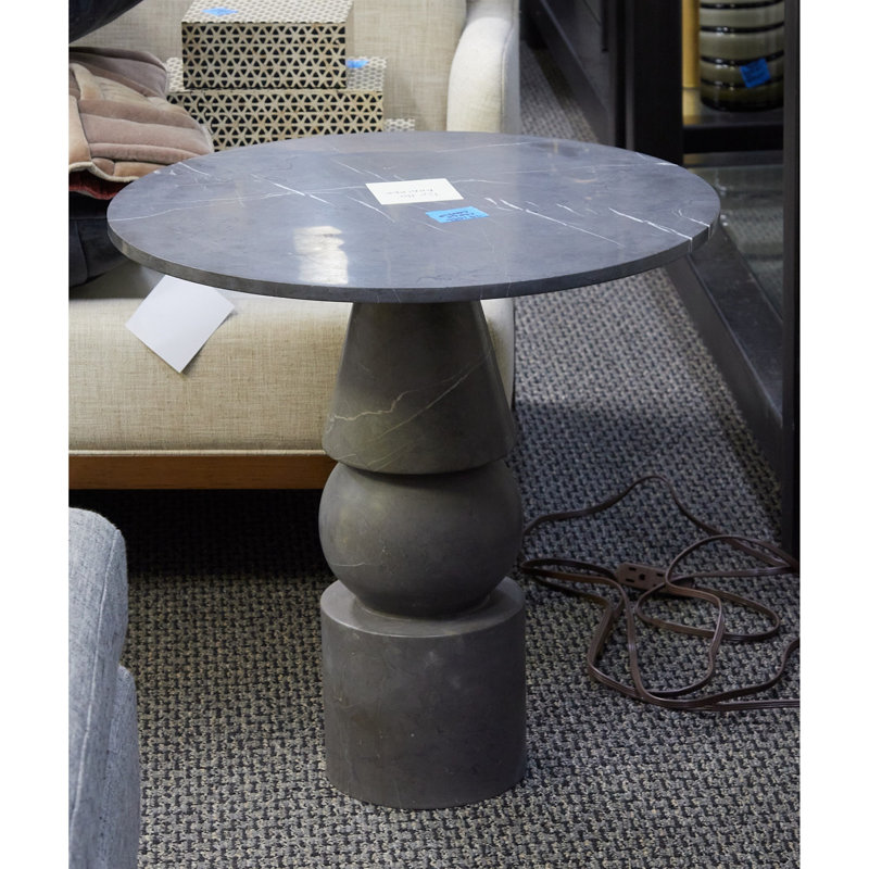 Cargo Marble End Table, Banswara White