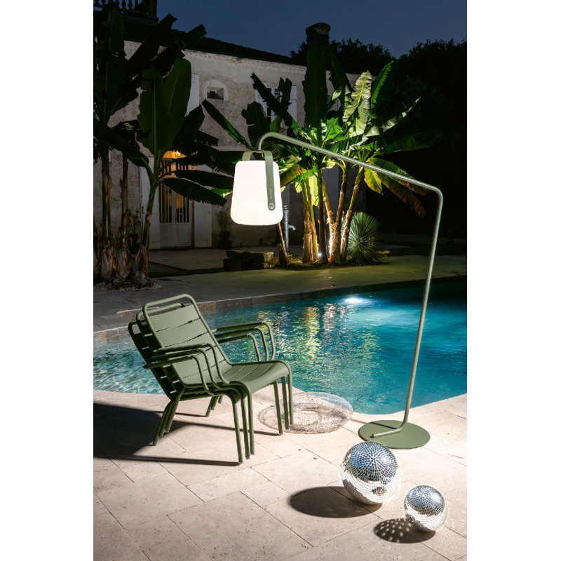 Luxembourg Outdoor Lounge Chair, Black Cherry