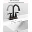 Robinet de salle de bain central 4 po avec bonde escamotable 4 po-113843849