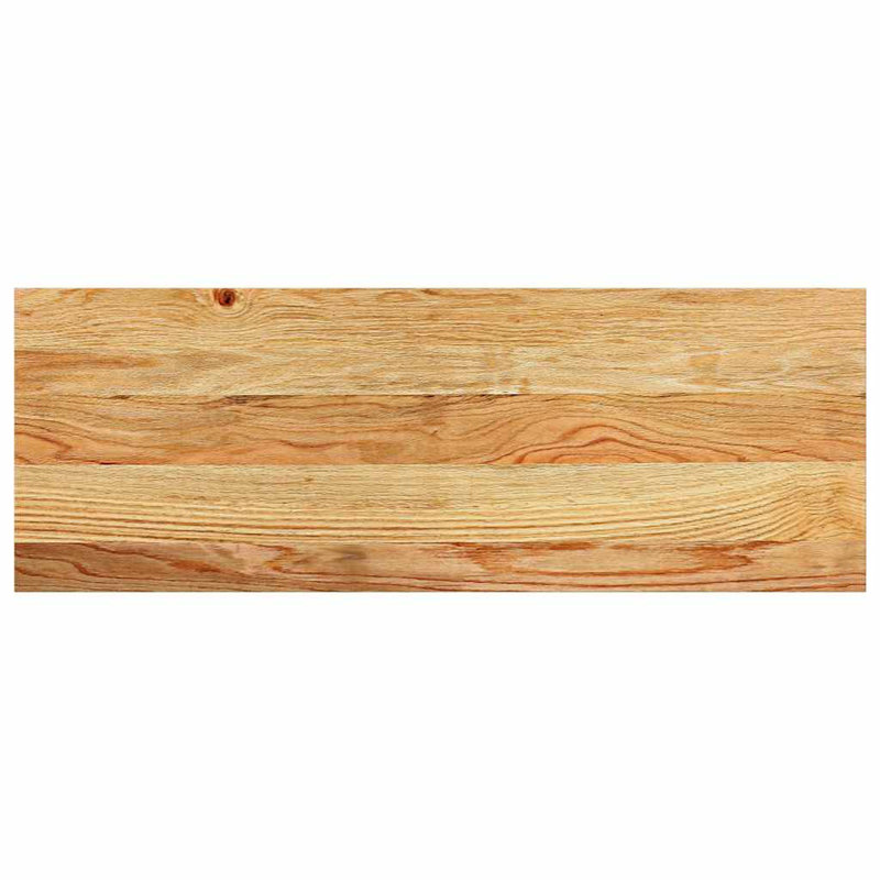 Window Sills 2 Pcs Light Solid Wood Oak, 0.8" H x 27.6" W x 9.8" D, Brown
