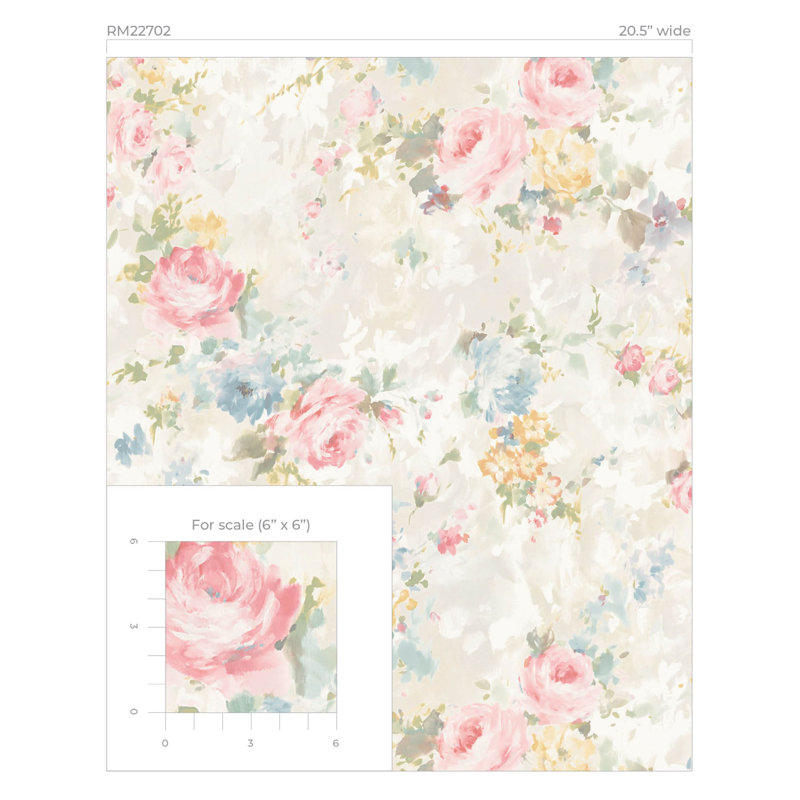 Antanesha Peel & Stick, Beige / jaune / bleu