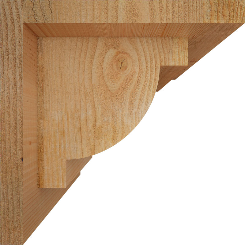 Corbeau alpin avec contre-plaque, H 8 po x l 8 po x P 8 po, Sapin de Douglas, Sciage brut