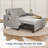 Convertible Pull-Out Sleeper Sofa with 2 Cushions, Upholstered Love Seat Bed for Living Room, Space-Saving Couch for Apartment and Guest Room-884890918