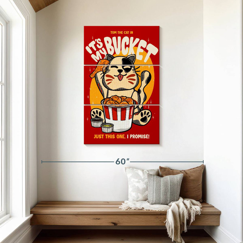Yarlin It's My Bucket, 45" H x 28" W