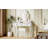 Vanity Desk With Adjustable Angle Mirror, Vintage Vanity Makeup Table And Cushioned Stool Set With Velvet Fabric Lining 5 Drawers,Wooden Dressing Table Set For Bedroom, White-115818140