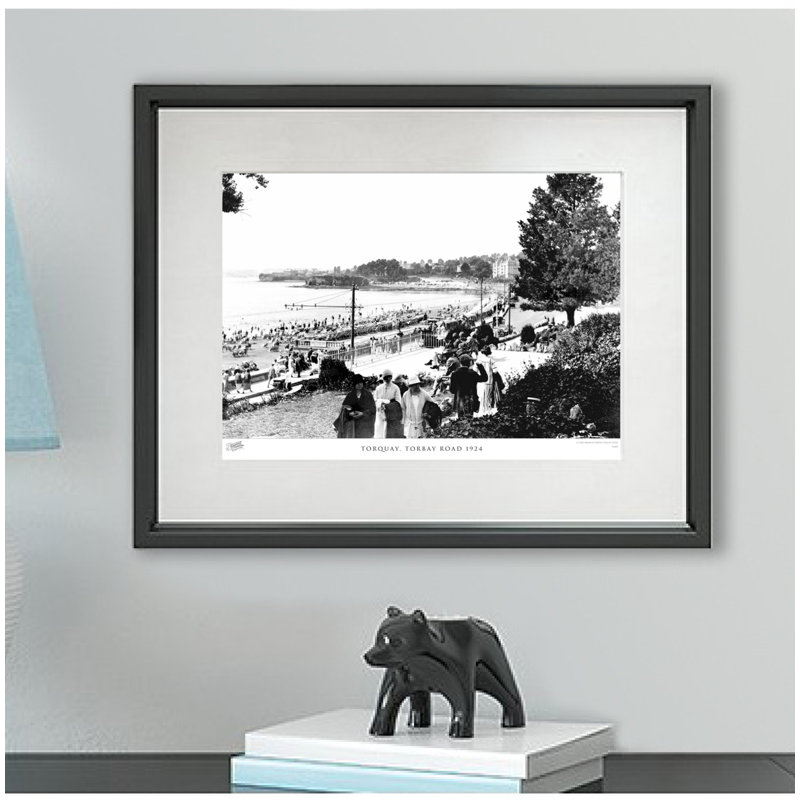 Torquay, Torbay Road 1924 by Francis Frith - Single Picture Frame Print, 28cm H x 36cm W x 2.3cm D