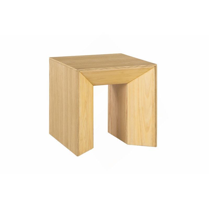Natural Oak Finish End Table
