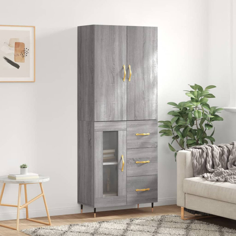 Meenah 69.5cm Sideboard, Grey Sonoma