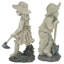 Ensemble de statue 2 jeunes jardiniers