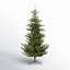 Alberta Green Spruce Artificial Christmas Tree with Warm White Lights with LED-259148129