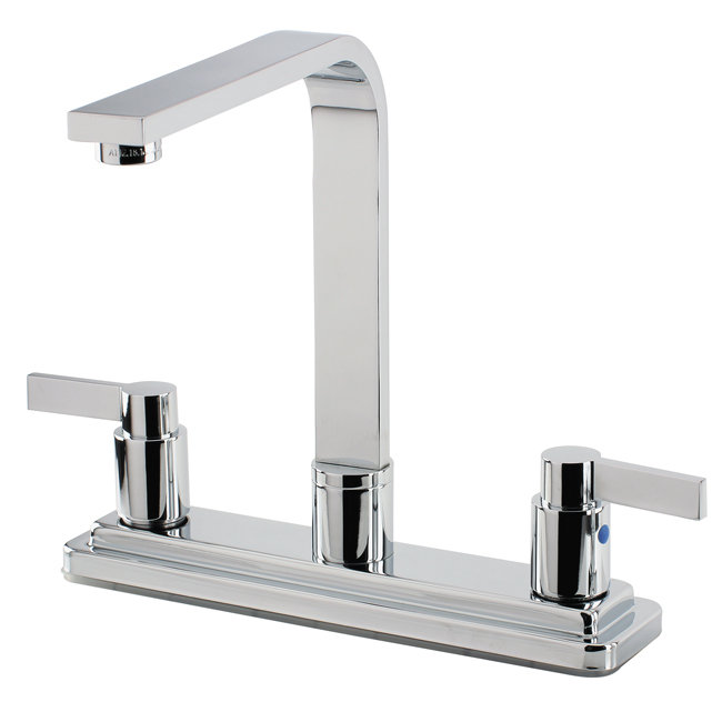 NuvoFusion Double Handle Kitchen Faucet, Without Spray