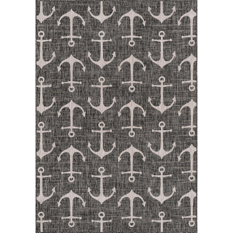 Glidden Geometric Indoor / Outdoor Rug, Rectangle 7' x 10'