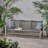 Large 3 Seater Grey Outdoor With Firm Iron Accents And Seating For Three Persons-1794741955