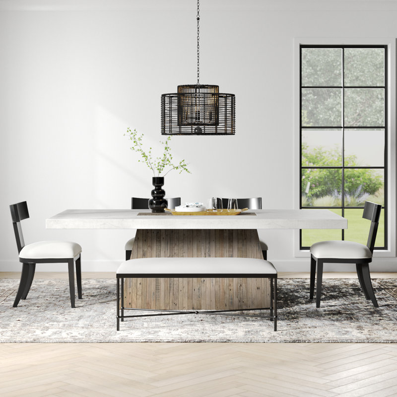Ines 94" Pedestal Dining Table