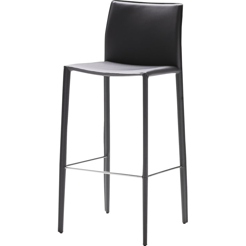 Tabouret de comptoir et de bar Zak, Noir, Tabouret de bar (assise de 30 po de hauteur)
