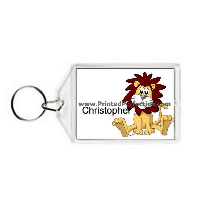 Lion personnalisé - porte-clés en acrylique