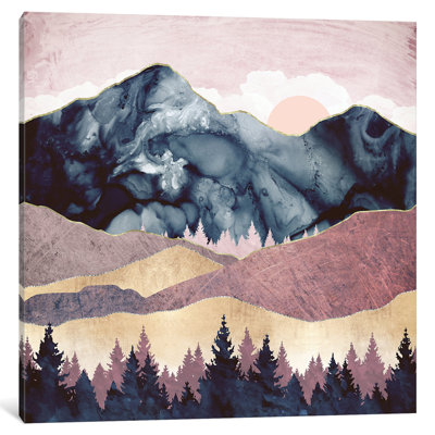 Mauve Vista by SpaceFrog Designs - Wrapped Canvas Giclee Art Print