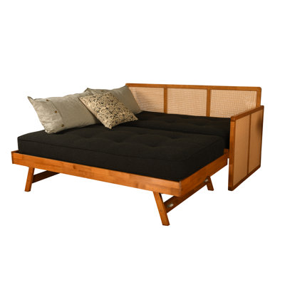 Bruke Daybed with Pop-Up in Honey Includes Mattresses