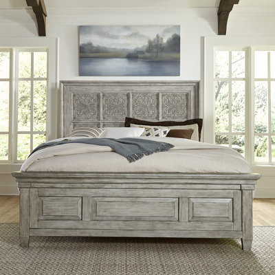 Koepp King Panel Bed w/ Decorative Headboard