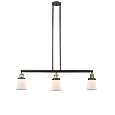 Luminaire suspendu linéaire à 3 lumières pour îlot de cuisine Leister