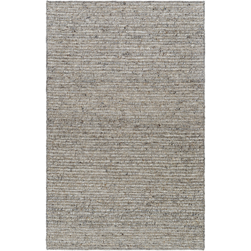 Joly Wool Striped Indoor Rug, Rectangle 10' x 14', Taupe