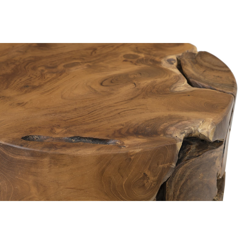 Chunk Teak Side Table Round
