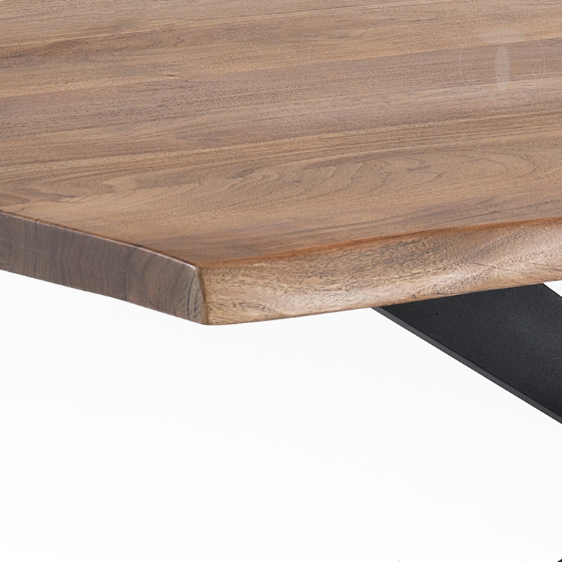 Amala Acacia Rectangular Wood Top Dining Table
