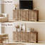 Buffet cannelé avec rangement d'appoint