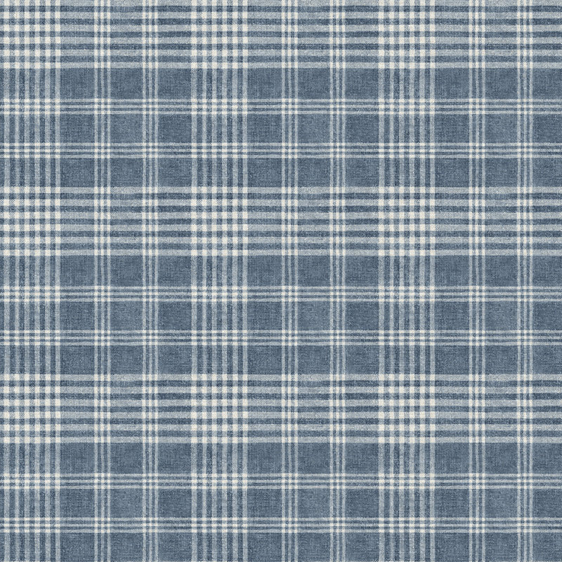 Pre-Pasted Plaid, Bleu