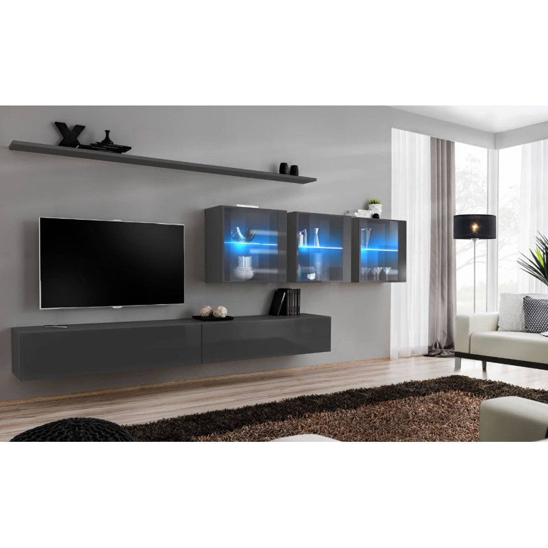 Unfinished Entertainment Centre for TVs up to 49", Graphite