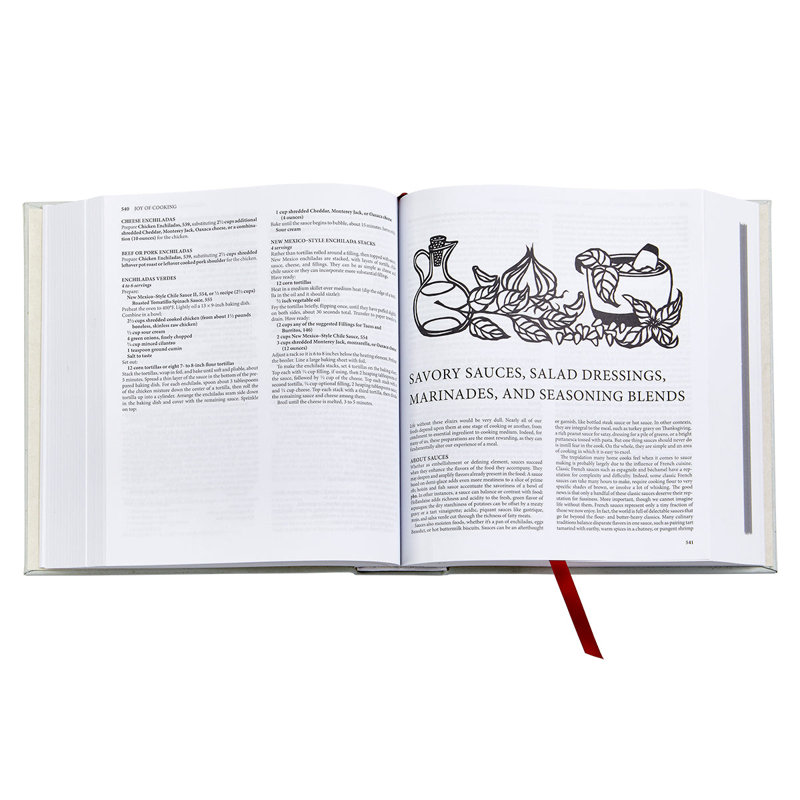 Joy of Cooking Leather Bound Book, Navy
