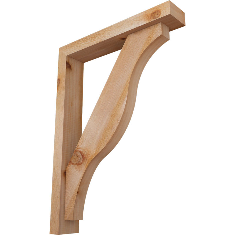 Support Funston Block avec support décalé, 30 x 22, Cèdre rouge occidental de l 4 po (scié brut)