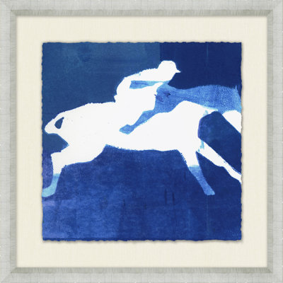 Abstract Horse Study 13 - Peinture encadrée sur papier