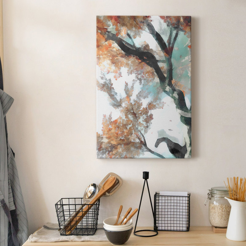 Autumn Tree Abstract Canvas Wall Art