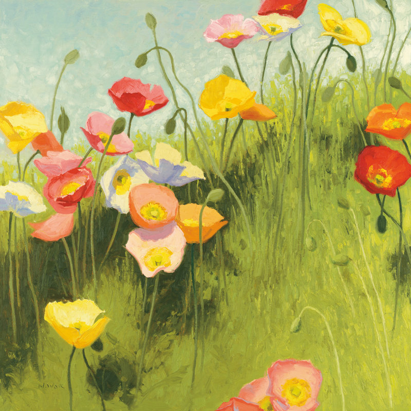 Meadow Suite II by Shirley Novak - Wrapped Canvas Painting, 122cm H x 122cm W
