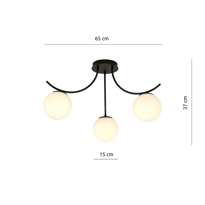 Jin 3 - Light Sputnik Chandelier, White