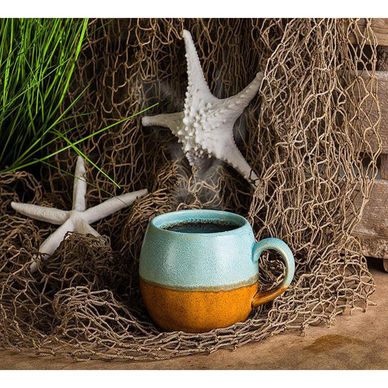 Tasse boule, Bleu/brun